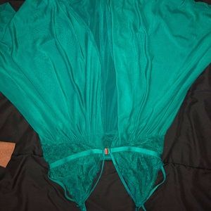 Teal babydoll lingerie